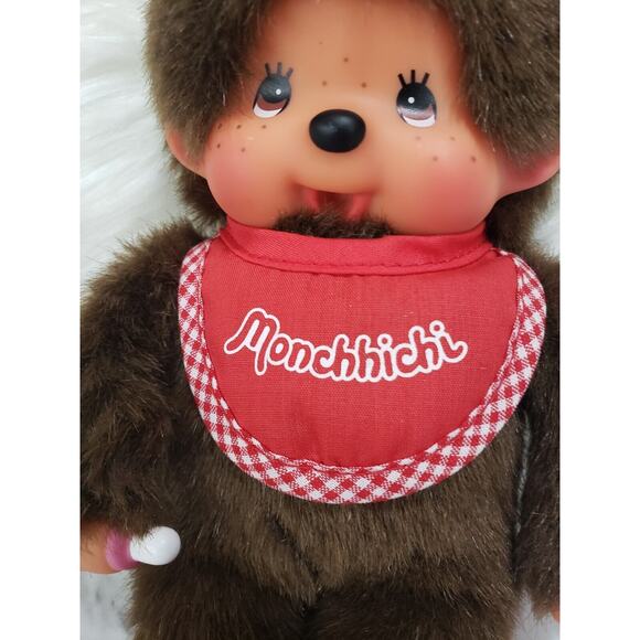 GIRL Monchhichi Premium Standard stuffed‎ S Brown Doll Plush Monkey - Picture 4 of 5